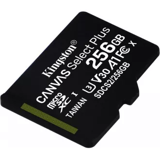 Kingston 256 GB micSDXC Canvas Select Plus 100R A1 C10 - 1 buc