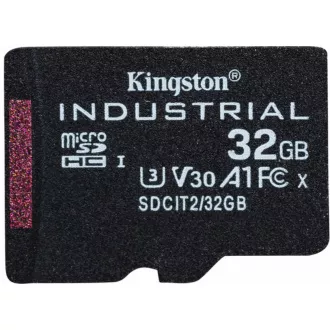 Card Kingston 32GB microSDHC Industrial C10 A1 pSLC + Adaptor SD