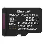 Card de memorie Kingston MicroSDXC 256GB Canvas Select Plus, U1, V10, A1