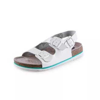 Sandale CXS CORK MEGI, dama, cu curea, albe, marimea 40 Sandale CXS CORK MEGI, dama, cu curea, albe, marimea 40
