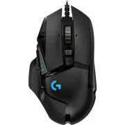 Mouse de gaming Logitech G502 Hero, USB, USB cu fir, 16000 DPI, negru