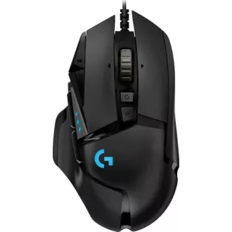 Mouse de gaming Logitech G502 Hero, USB, USB cu fir, 16000 DPI, negru
