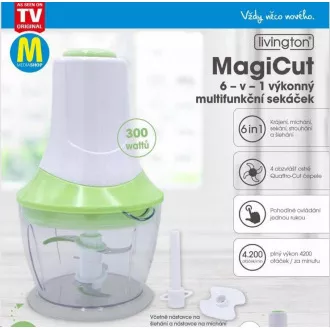Livington MagiCut - Tocătorul multifuncțional puternic 6 în 1 Livington MagiCut - Tocătorul multifuncțional puternic 6 în 1