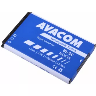 Baterie AVACOM telefon mobil Nokia 6230, N70, Li-Ion 3, 7V 1100mAh (înlocuire BL-5C) Baterie AVACOM telefon mobil Nokia 6230, N70, Li-Ion 3, 7V 1100mAh (înlocuire BL-5C)