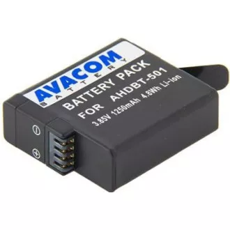 Baterie AVACOM GoPro AHDBT-501 Li-Ion 3.85V 1250mAh 4.8Wh Baterie AVACOM GoPro AHDBT-501 Li-Ion 3.85V 1250mAh 4.8Wh