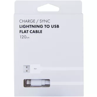 Cablu USB AVACOM LIG-120W - Lightning, 120cm, alb