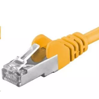 PREMIUMCORD Cablu patch CAT6a S-FTP, RJ45-RJ45, AWG 26/7 3m galben