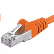 PREMIUMCORD Cablu patch CAT6a S-FTP, RJ45-RJ45, AWG 26/7 10m portocaliu