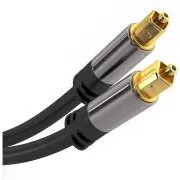 Cablu audio PremiumCord Toslink M/M, 6mm, 0.5m, negru