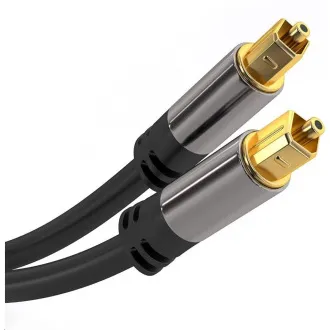 Cablu audio PremiumCord Toslink M/M, 6mm, 0.5m, negru Cablu audio PremiumCord Toslink M/M, 6mm, 0.5m, negru