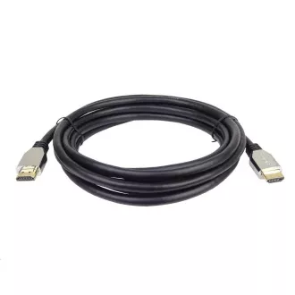 Cablu PREMIUMCORD HDMI 2.1 de mare viteză + cablu Ethernet (capace din aliaj de zinc, conectori placați cu aur) 0,5 m