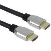 Cablu PREMIUMCORD HDMI 2.1 de mare viteză + cablu Ethernet (capace din aliaj de zinc, conectori placați cu aur) 2m