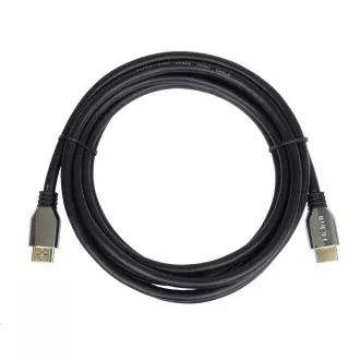 Cablu PREMIUMCORD HDMI 2.1 de mare viteză + cablu Ethernet (capace din aliaj de zinc, conectori placați cu aur) 2m