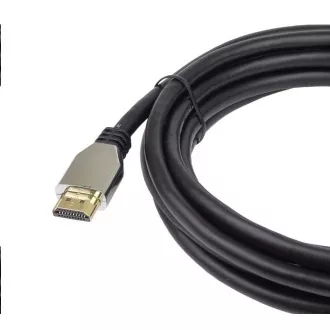 Cablu PREMIUMCORD HDMI 2.1 de mare viteză + cablu Ethernet (capace din aliaj de zinc, conectori placați cu aur) 2m