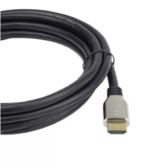 Cablu PREMIUMCORD HDMI 2.1 de mare viteză + cablu Ethernet (capace din aliaj de zinc, conectori placați cu aur) 2m
