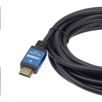 Cablu PREMIUMCORD HDMI - Ultra HDTV, 5m (metal, conectori placați cu aur)
