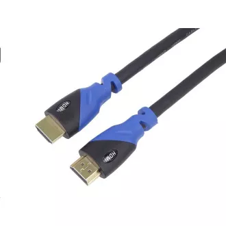 Cablu PREMIUMCORD HDMI - Ultra HDTV, 1m (culoare, conectori placați cu aur)