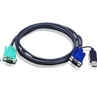 Cablu combinat ATEN KVM pentru CS-1708, 1716, USB, 5m Cablu combinat ATEN KVM pentru CS-1708, 1716, USB, 5m