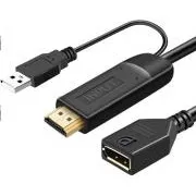 Adaptor PremiumCord HDMI 2.0 la DisplayPort 1.2, rezoluție 4K la 60Hz, 25 cm