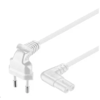PREMIUMCORD Cablu de rețea 230V la magnetofon cu conectori îndoiți 2m