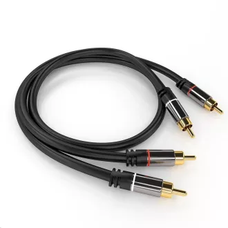 Cablu PREMIUMCORD, 2x CINCH-2x CINCH M/M, 5m