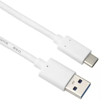 Cablu PremiumCord USB-C - USB 3.0 A (USB 3.2 generația 2, 3A, 10Gbit/s) 3m, alb