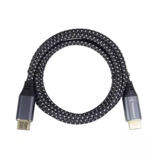 Cablu PREMIUMCORD HDMI 2.1 de mare viteză + cablu Ethernet 8K@60Hz, conectori placați cu aur, 0,5 m