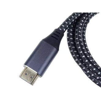 Cablu PREMIUMCORD HDMI 2.1 de mare viteză + cablu Ethernet 8K@60Hz, conectori placați cu aur, 0,5 m