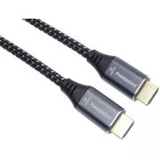 Cablu PREMIUMCORD HDMI 2.1 de mare viteză + cablu Ethernet 8K@60Hz, conectori placați cu aur, 1,5 m
