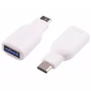 Adaptor PremiumCord Conector USB 3.1 C - USB 3.0 A (M/F), OTG, alb
