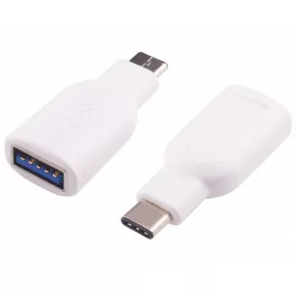 Adaptor PremiumCord Conector USB 3.1 C - USB 3.0 A (M/F), OTG, alb