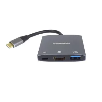 Adaptor PremiumCord USB-C la HDMI, USB3.0, PD, 4K și rezoluție FULL HD 1080p