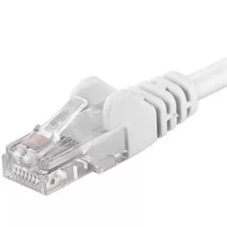 PremiumCord Cablu patch UTP RJ45-RJ45 CAT6 0.5m alb