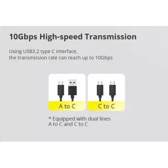 Cutie externă HIKSEMI MDS1, carcasă M.2 SATA NVMe, până la 2280, negru