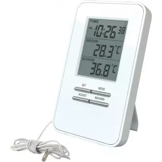 Termometru Solight, temperatura, afisaj mare, data, ora, alb Termometru Solight, temperatura, afisaj mare, data, ora, alb