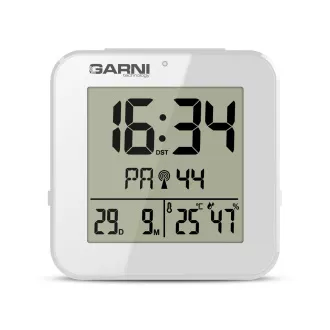 GARNI 138W - ceas deşteptător digital cu termometru şi higrometru, alb GARNI 138W - ceas deşteptător digital cu termometru şi higrometru, alb