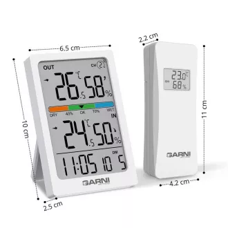 GARNI 155TH - Termometru digital wireless cu higrometru GARNI 155TH - Termometru digital wireless cu higrometru