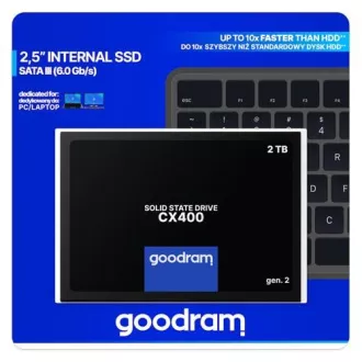 SSD GOODRAM CX400 Gen.2 2TB, SATA III, 2.5", (R:550/W:500MB/s)