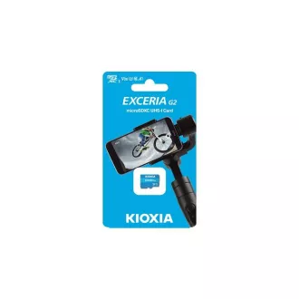 Card microSDXC KIOXIA EXCERIA G2 128GB, UHS-I U3 V30, cu adaptor