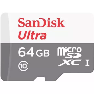 Card Sandisk MicroSDXC 64GB Ultra (80MB/s, clasa 10 UHS-I, Android)
