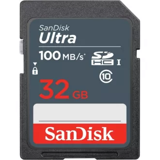 Card SDHC SanDisk 32GB Ultra (100MB/s Clasa 10 UHS-I)