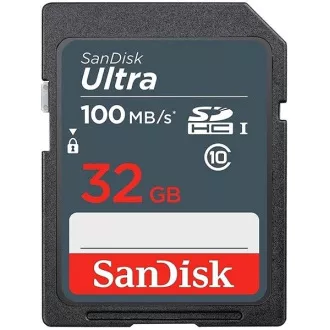Card SDHC SanDisk 32GB Ultra (100MB/s Clasa 10 UHS-I)