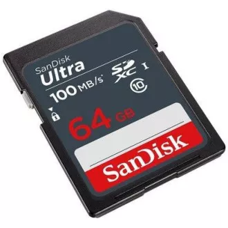 Card SanDisk SDXC 64GB Ultra (100MB/s Clasa 10 UHS-I)