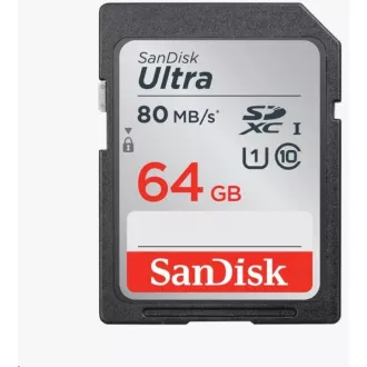Card SanDisk SDXC 64GB Ultra (100MB/s Clasa 10 UHS-I)