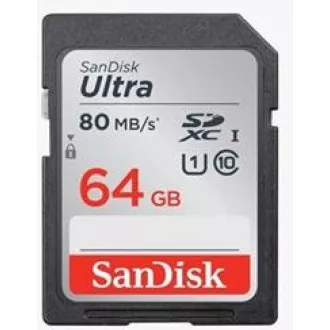 Card SanDisk SDXC 64GB Ultra (100MB/s Clasa 10 UHS-I)