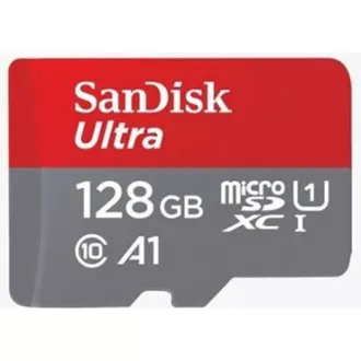 Card SanDisk MicroSDXC 128GB Ultra (100MB/s, Clasa 10, Android) + adaptor Card SanDisk MicroSDXC 128GB Ultra (100MB/s, Clasa 10, Android) + adaptor