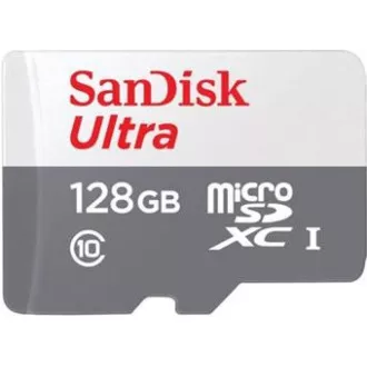 Card SanDisk MicroSDXC 128GB Ultra (100MB/s, Clasa 10, Android) + adaptor Card SanDisk MicroSDXC 128GB Ultra (100MB/s, Clasa 10, Android) + adaptor