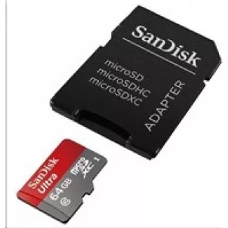 Card SanDisk MicroSDXC 512GB Ultra (100MB/s, Clasa 10, Android) + adaptor