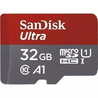 Card SanDisk MicroSDXC 32GB Ultra (120 MB/s, A1 Class 10 UHS-I, Android) + adaptor