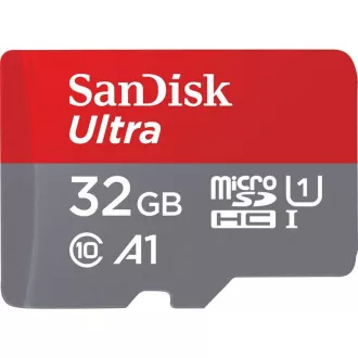 Card SanDisk MicroSDXC 32GB Ultra (120 MB/s, A1 Class 10 UHS-I, Android) + adaptor